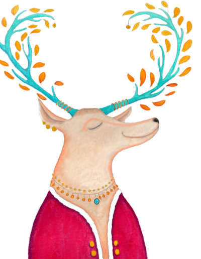 Le Roi Cerf aime l'Automne - by Esther Maurer