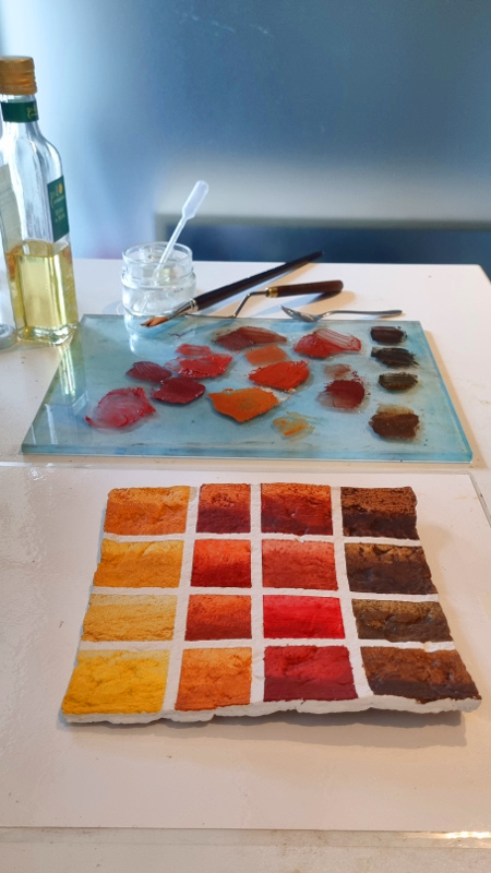 Esther Maurer, huile et pigments