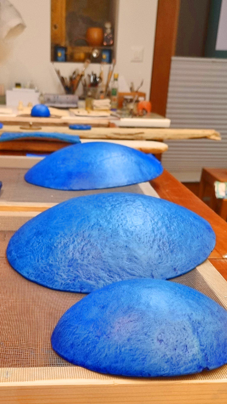 Esther Maurer, séchage peinture